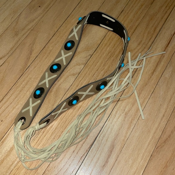 Accessories - Western Teal Belt